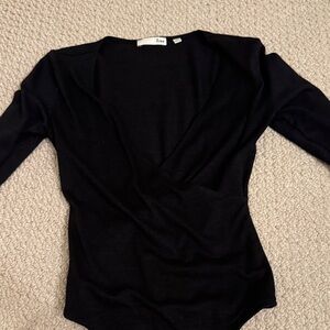 Wilfred Black V-Neck Bodysuit
